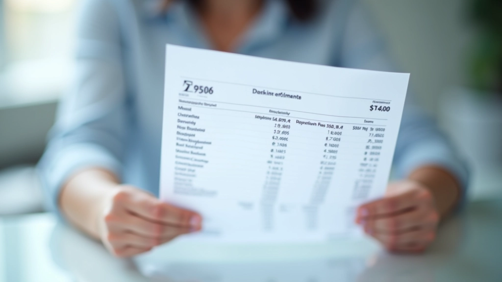 Close-up view of bank statement columns showing date, description, and amount fields clearly printed